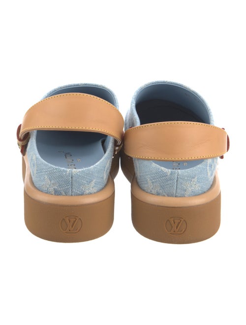 Louis Vuitton LV Monogram Denim Slingback Flats