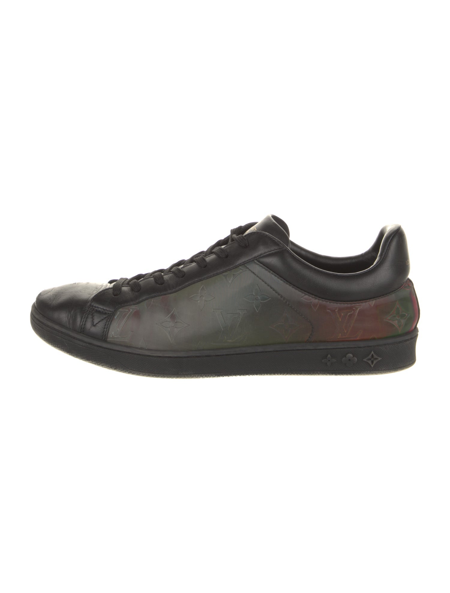 Louis Vuitton Colorblock Pattern Sneakers - Red Sneakers