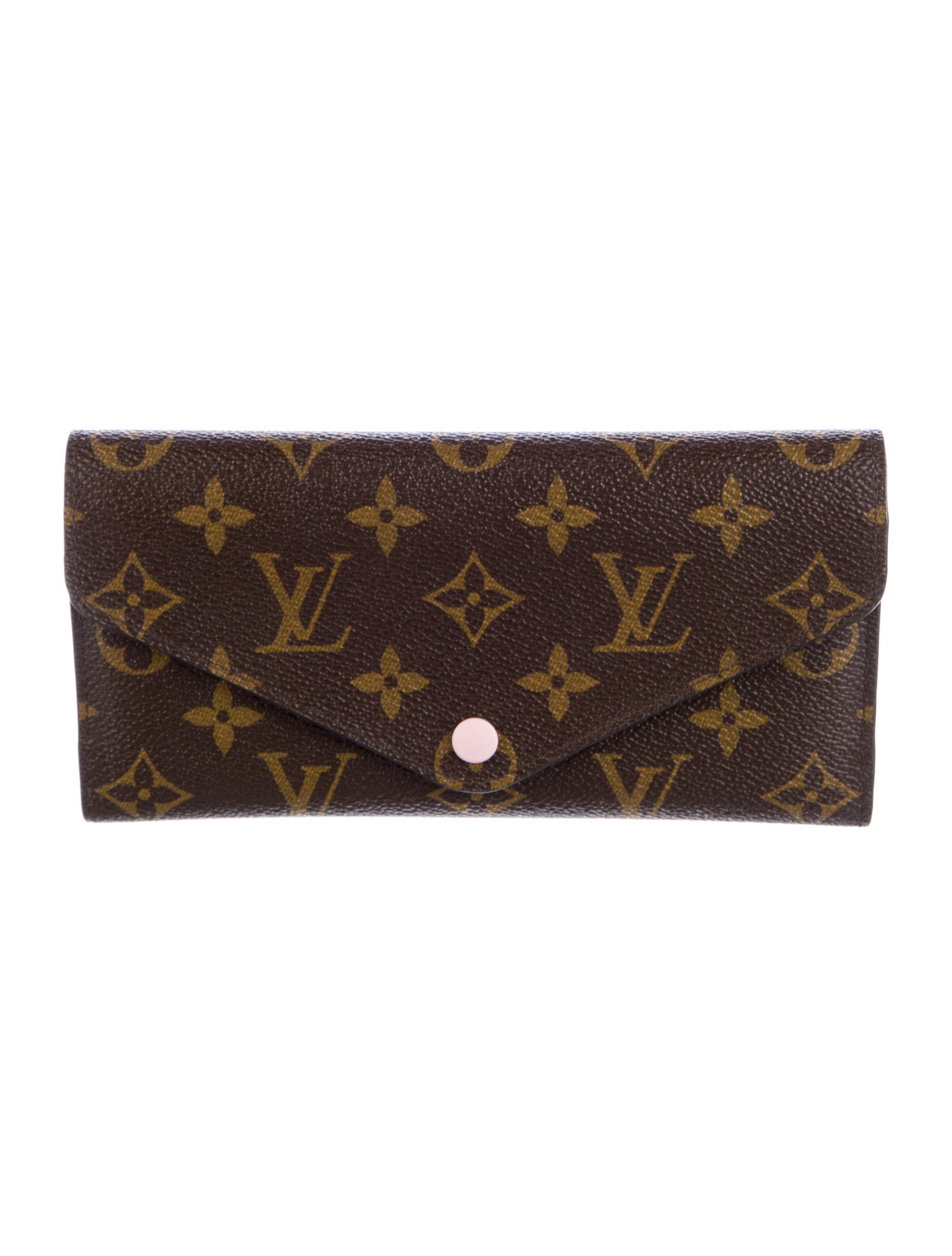 【希少】 LOUIS VUITTON LV Monogram Coated Canvas Continental Louis Vuitton LV Monogram Coated Canvas Wallet - Brown