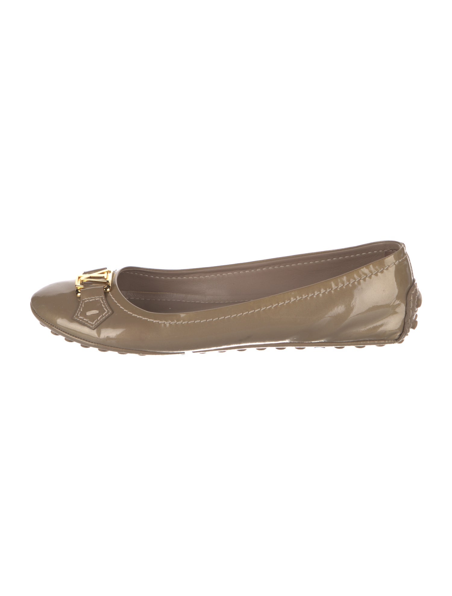 Louis Vuitton LV Monogram Patent Leather Ballet Flats