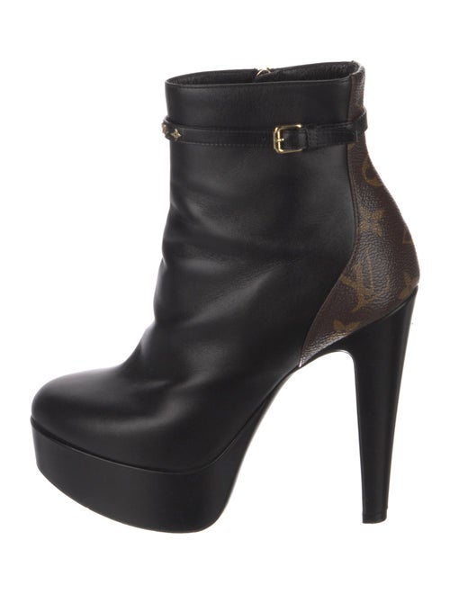 Louis Vuitton Monogram Pattern Leather Boots