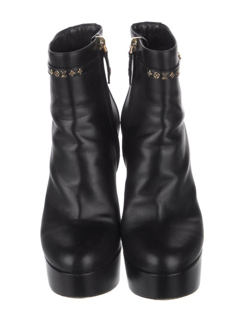 Louis Vuitton Monogram Pattern Leather Boots