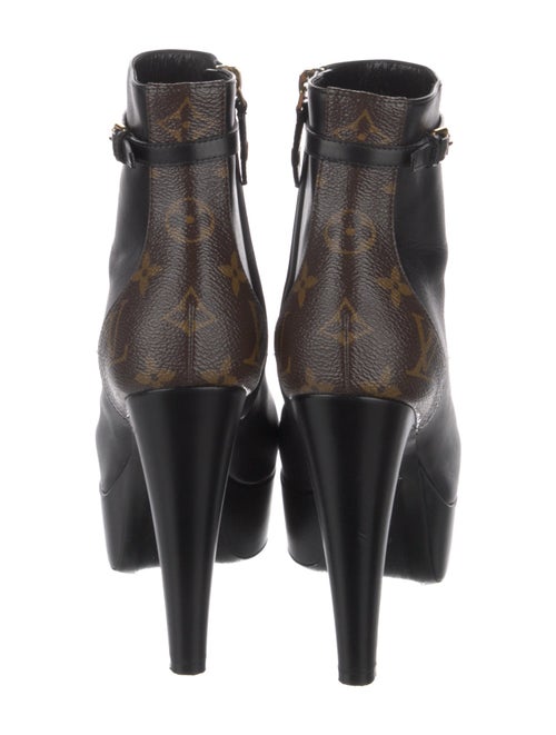 Louis Vuitton Monogram Pattern Leather Boots