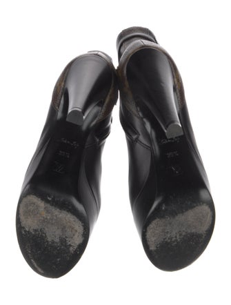 Louis Vuitton Monogram Pattern Leather Boots