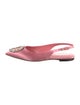 Louis Vuitton Satin Crystal Embellishments Slingback Flats