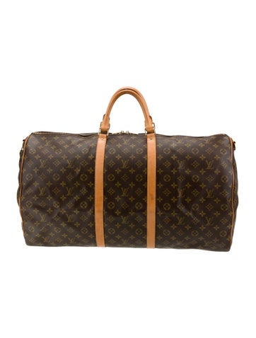 Louis Vuitton Luggage and Travel Monogram Keepall Bandouliere 60 Vintage