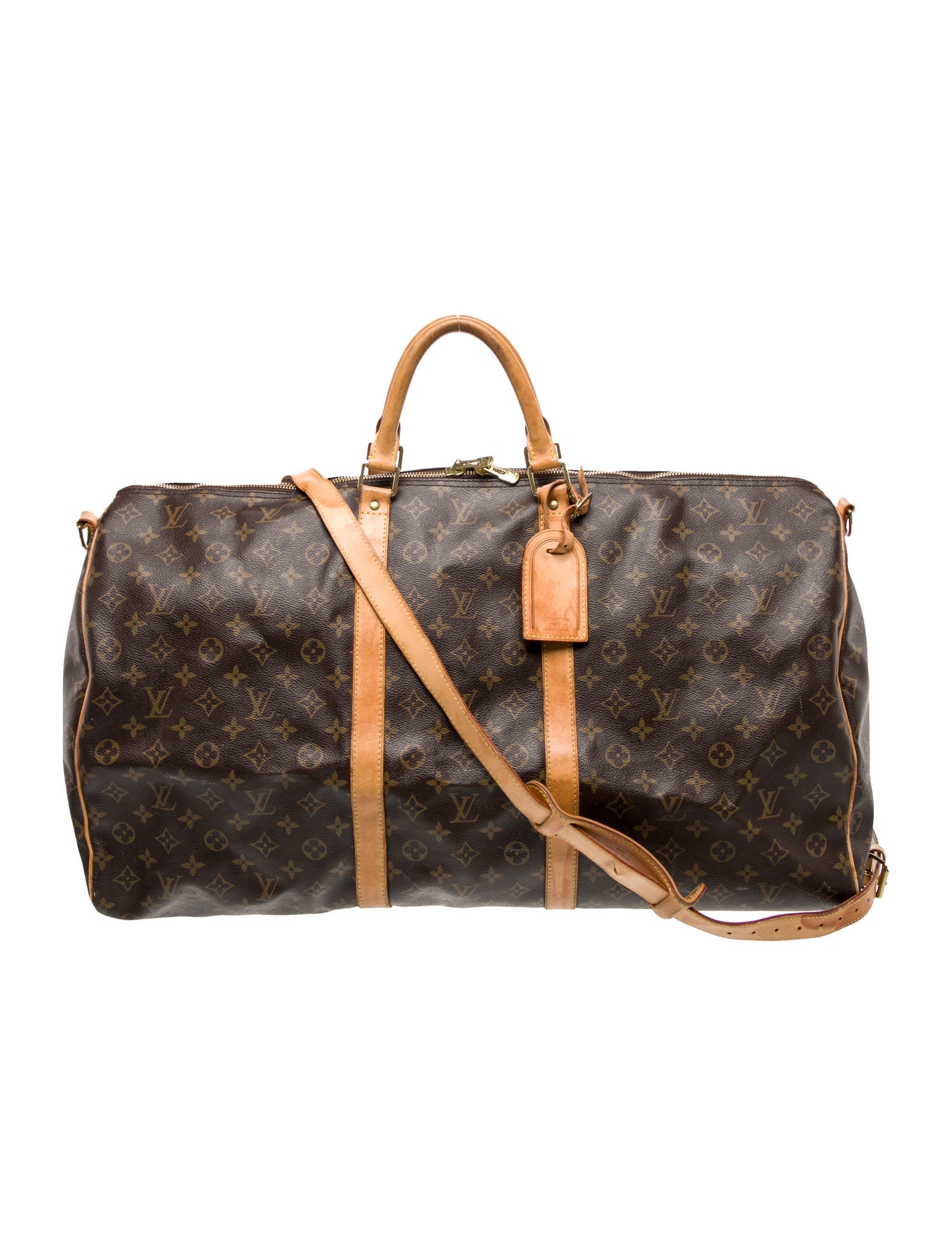Louis Vuitton LV Monogram Keepall Bandouliere 60 Vintage