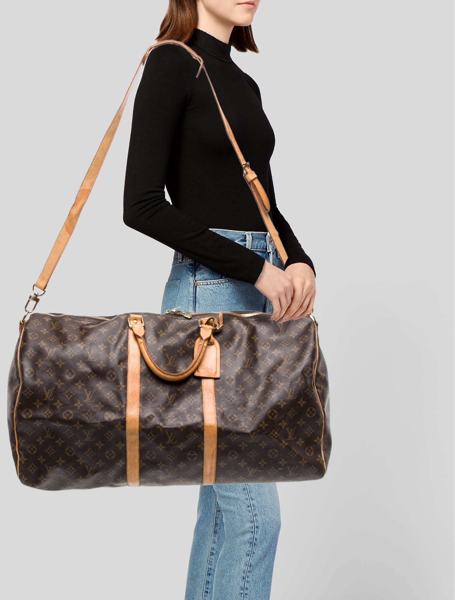 Louis Vuitton LV Monogram Keepall Bandouliere 60 Vintage