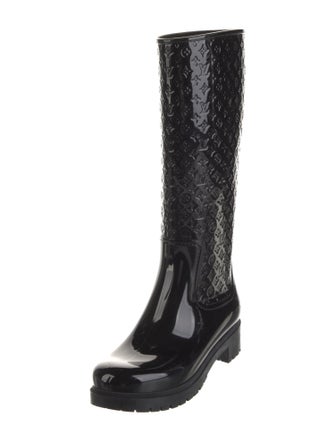 Louis Vuitton LV Monogram Rubber Rain Boots