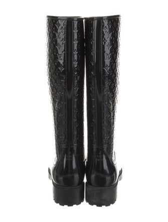 Louis Vuitton LV Monogram Rubber Rain Boots