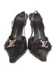 Louis Vuitton Snakeskin Animal Print Slingback Pumps