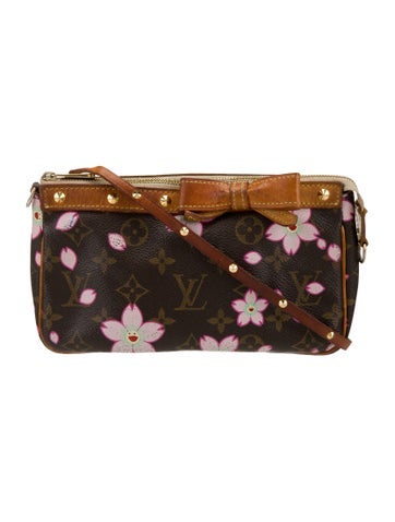 Louis Vuitton Handle Bags LV Monogram Pochette Accessoires Small Vintage