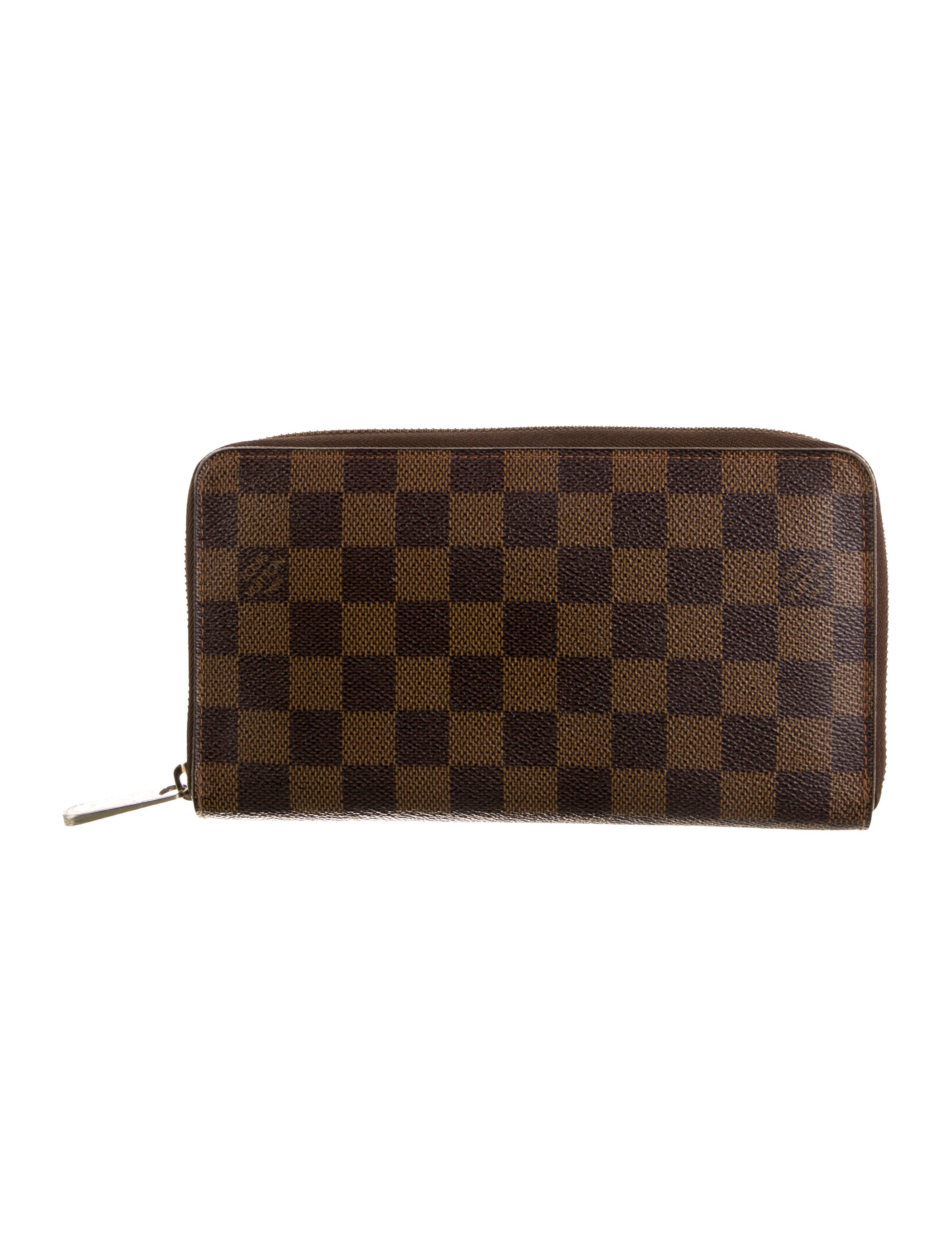 Louis Vuitton 2007 Damier Ebene Pattern Zippy Wallet