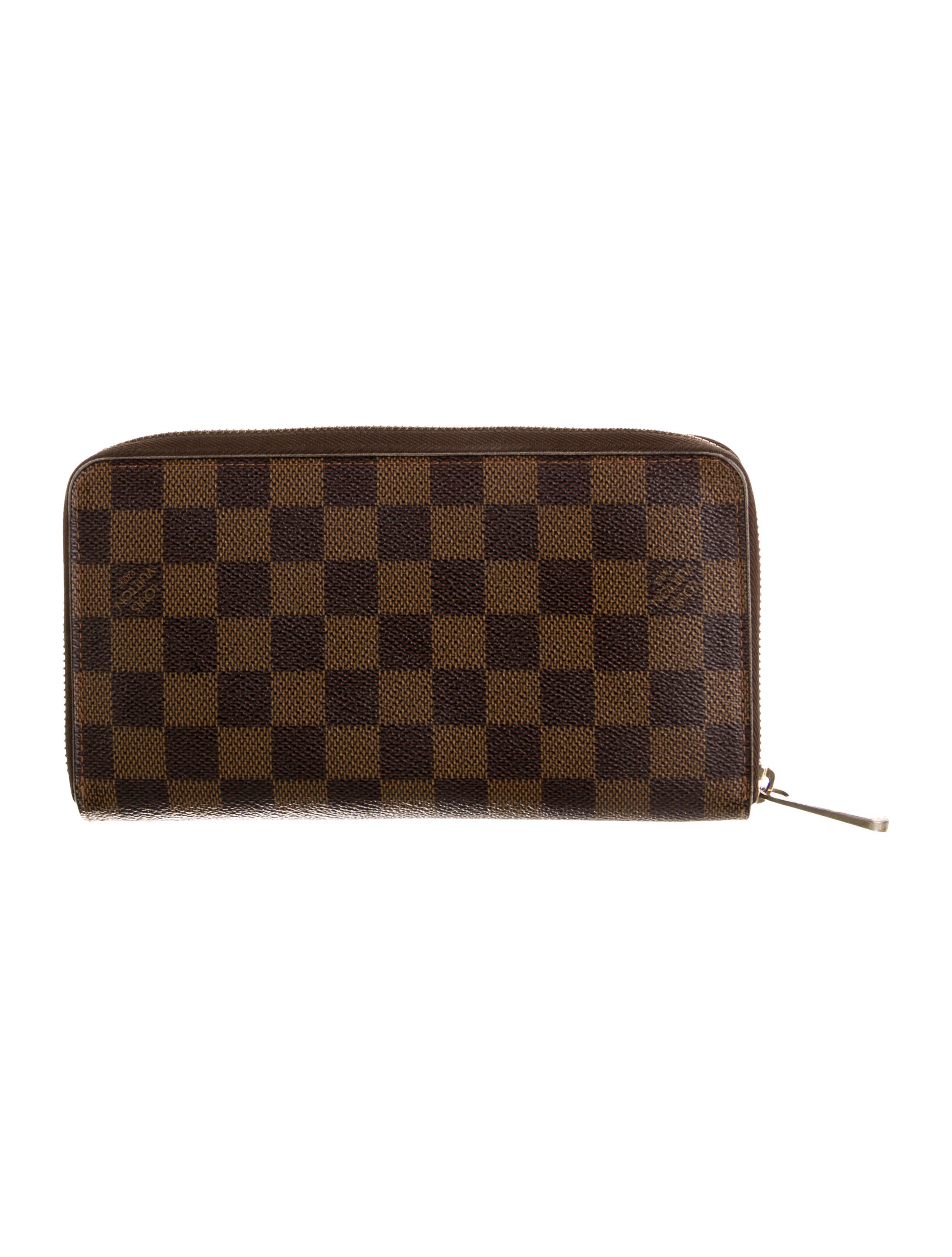 Louis Vuitton 2007 Damier Ebene Pattern Zippy Wallet