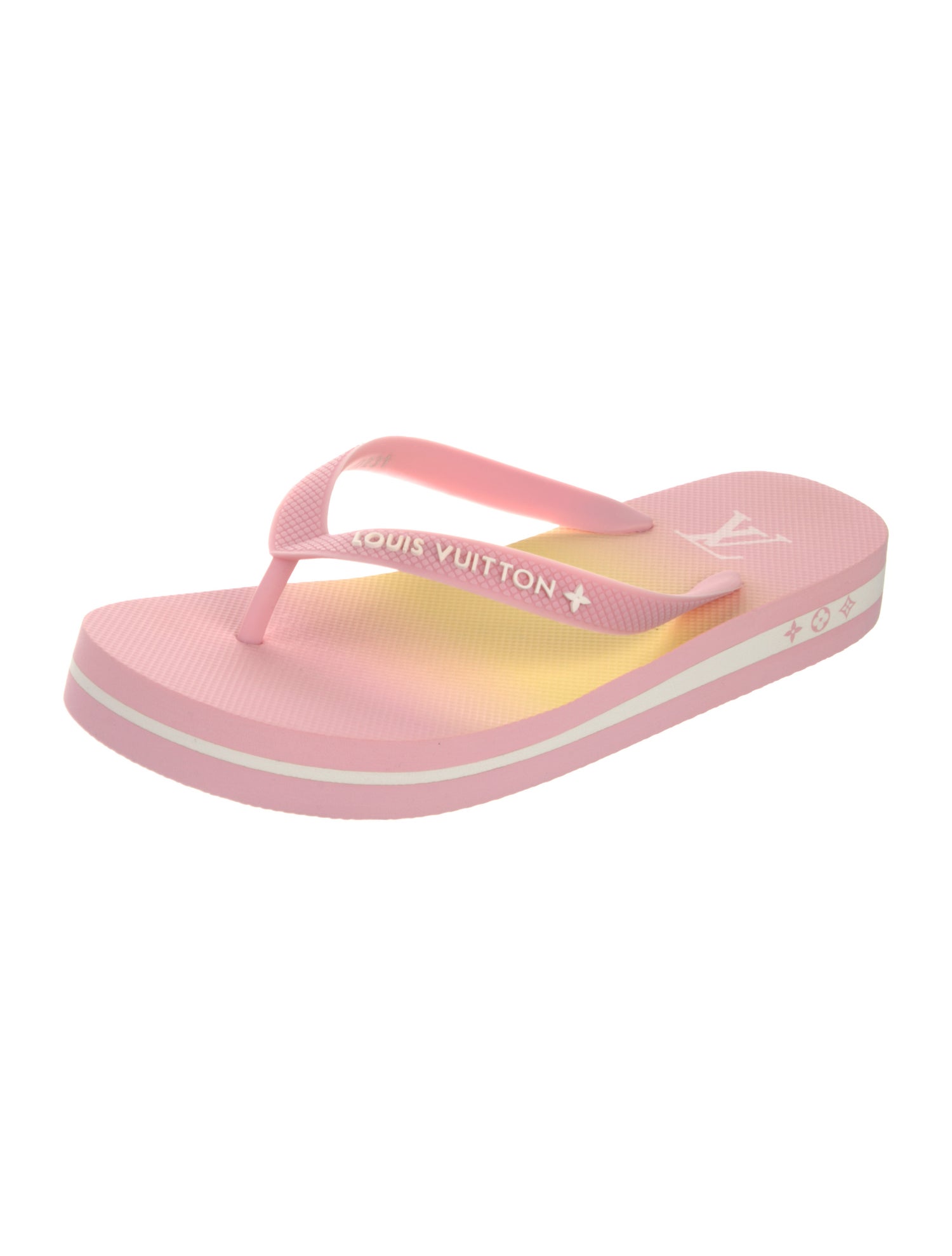 Louis Vuitton Rubber Printed Flip Flops