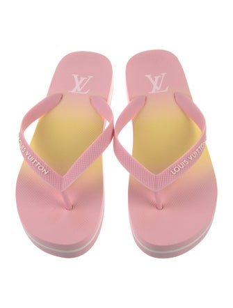 Louis Vuitton Rubber Printed Flip Flops