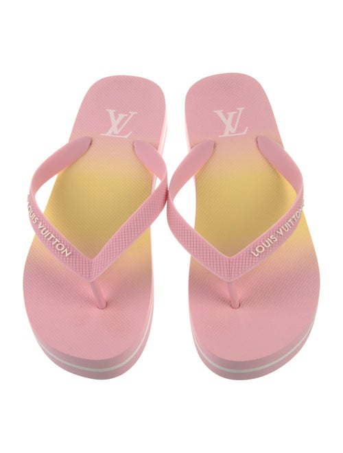 Louis Vuitton Rubber Printed Flip Flops