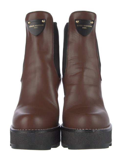 Louis Vuitton LV Monogram Leather Chelsea Boots