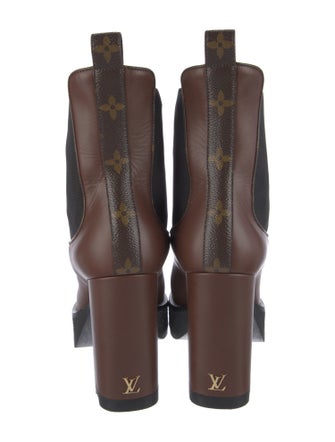 Louis Vuitton LV Monogram Leather Chelsea Boots