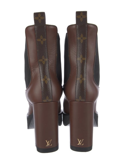 Louis Vuitton LV Monogram Leather Chelsea Boots
