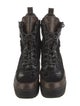Louis Vuitton LV Monogram Suede Combat Boots
