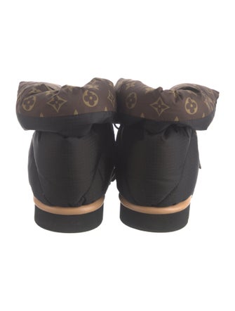 Louis Vuitton Monogram Pattern Nylon Lace-Up Boots