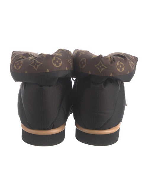 Louis Vuitton Monogram Pattern Nylon Lace-Up Boots