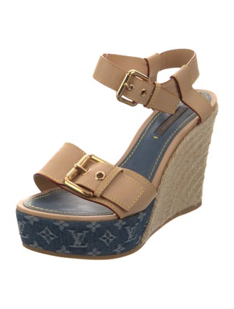 Louis Vuitton Monogram Pattern Leather Espadrilles
