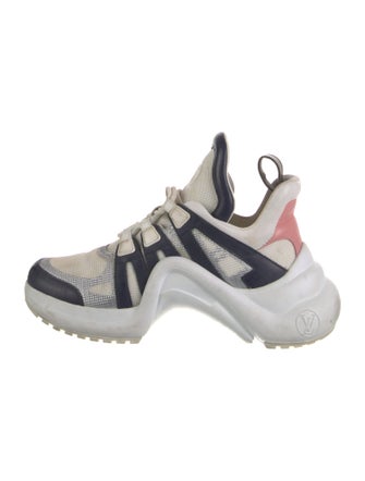 Louis Vuitton Mesh Colorblock Pattern Chunky Sneakers