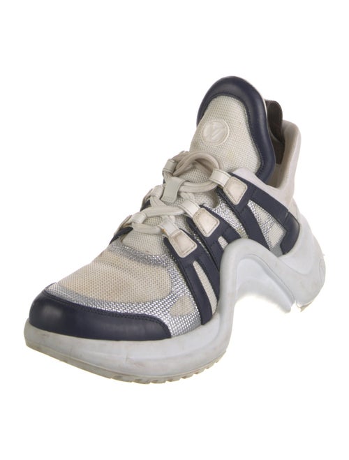 Louis Vuitton Mesh Colorblock Pattern Chunky Sneakers