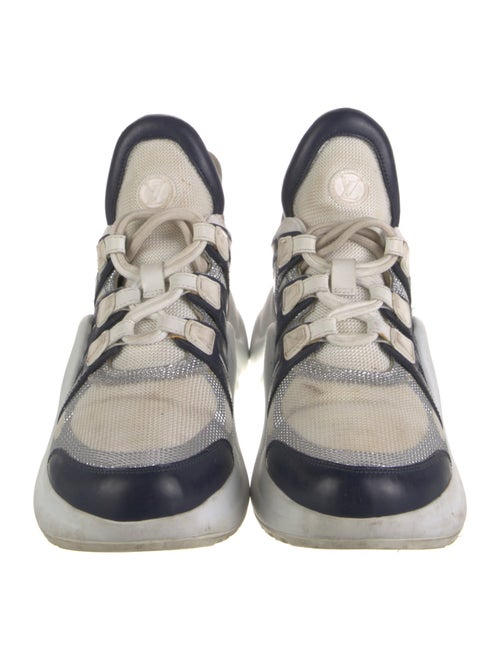 Louis Vuitton Mesh Colorblock Pattern Chunky Sneakers