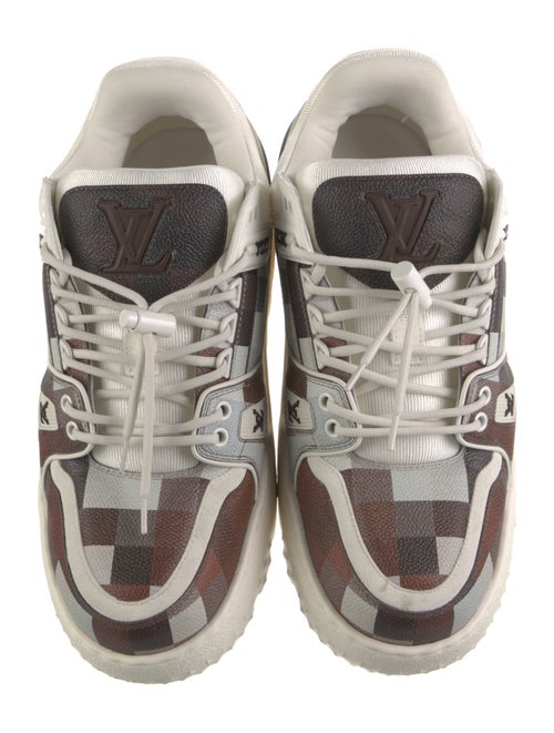 Louis Vuitton Leather Printed Chunky Sneakers
