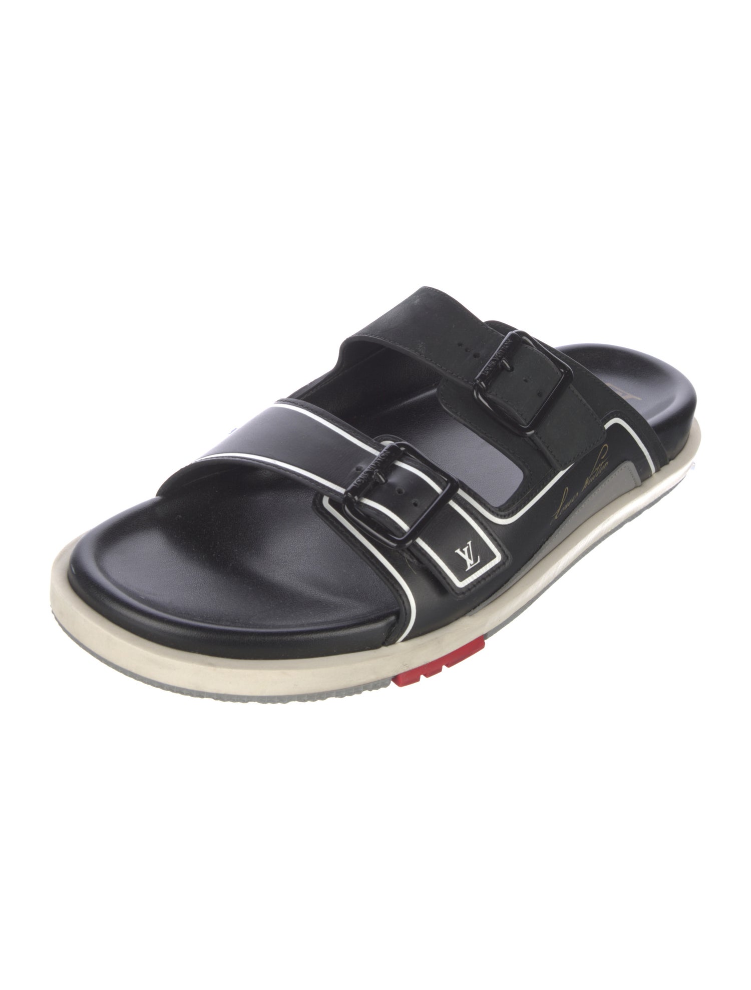 Louis Vuitton Leather Slides