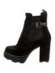Louis Vuitton Suede Leather Trim Embellishment Boots