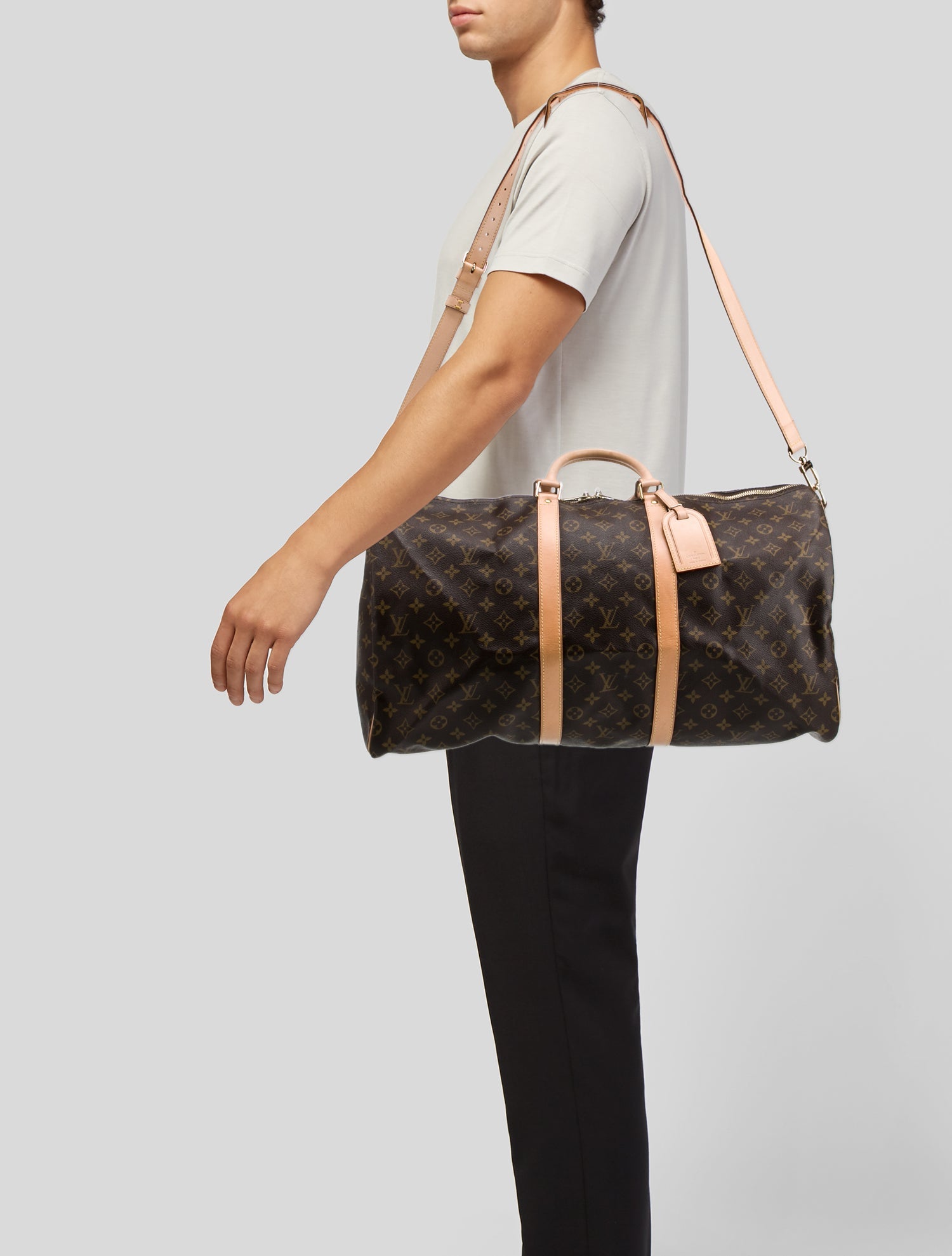 Louis Vuitton LV Monogram Keepall Bandouliere 55 Vintage