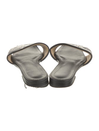 Louis Vuitton LV Monogram Leather Slides