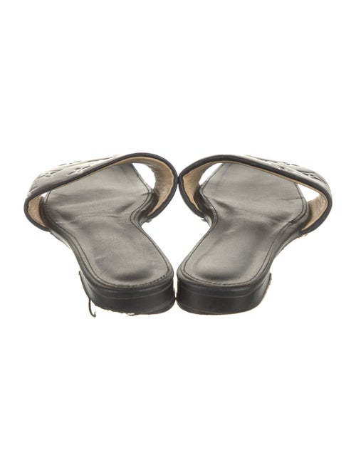 Louis Vuitton LV Monogram Leather Slides