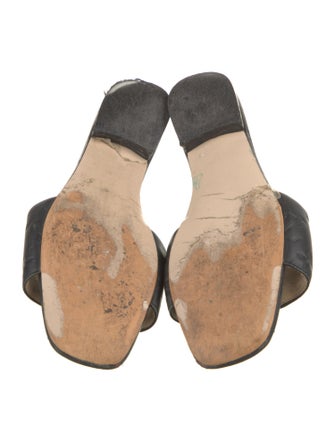 Louis Vuitton LV Monogram Leather Slides