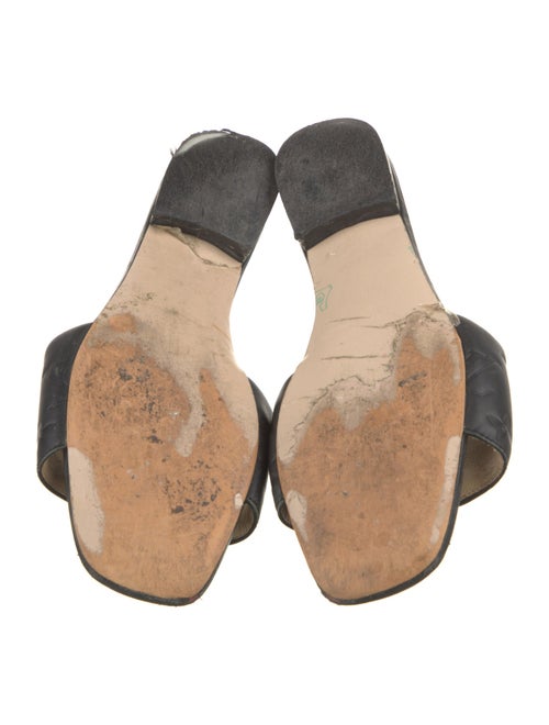 Louis Vuitton LV Monogram Leather Slides