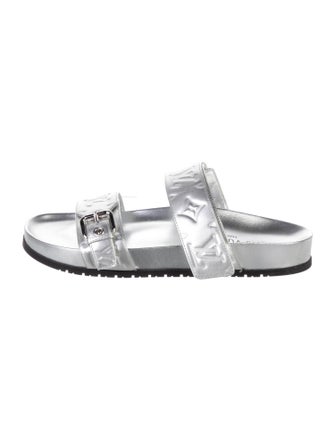Louis Vuitton LV Monogram Leather Slides
