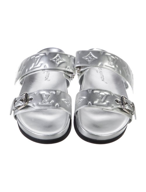 Louis Vuitton LV Monogram Leather Slides