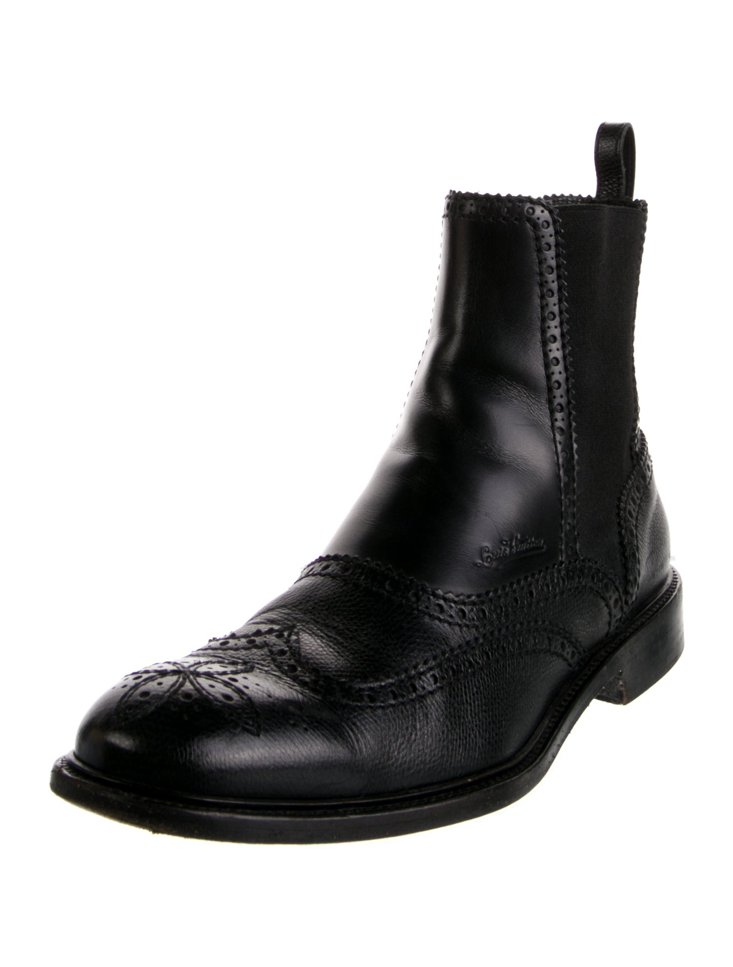 Louis Vuitton LV Monogram Leather Chelsea Boots