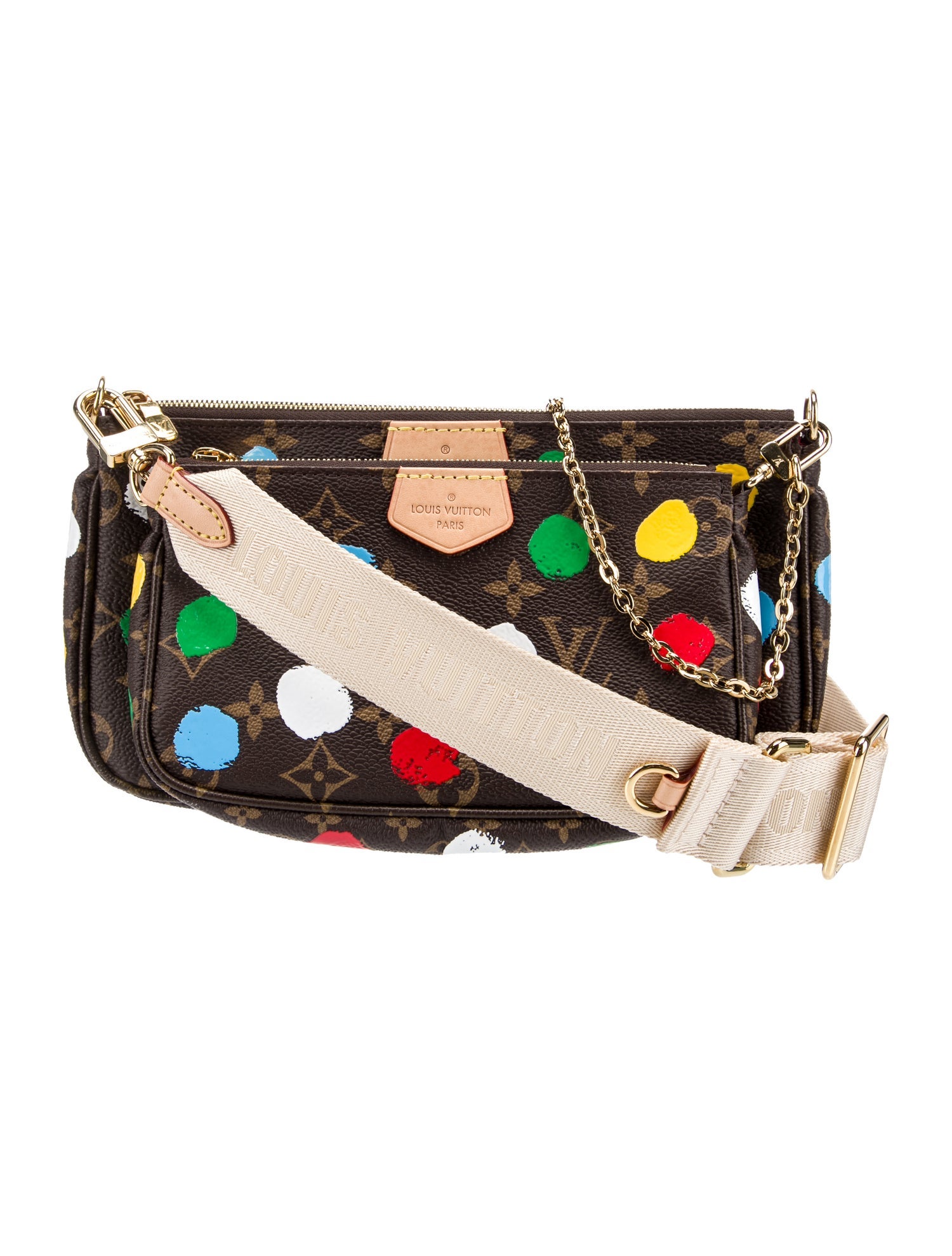 Louis Vuitton LV Monogram Multi-Pochette Accessoires x Yayoi Kusama 2023