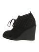 Louis Vuitton Monogram Pattern Suede Lace-Up Boots