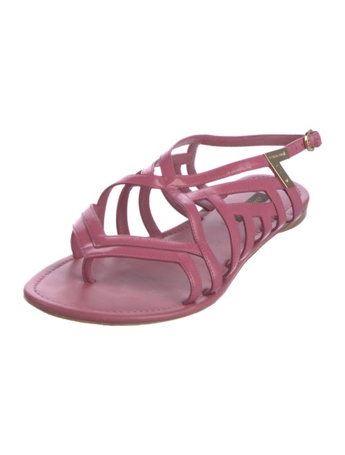 Louis Vuitton Leather Slingback Sandals