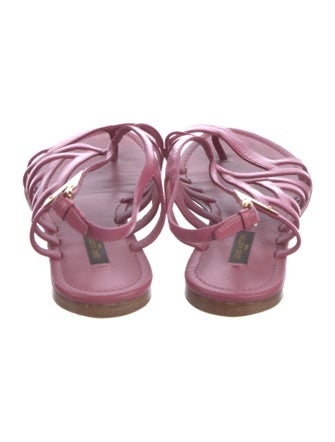 Louis Vuitton Leather Slingback Sandals