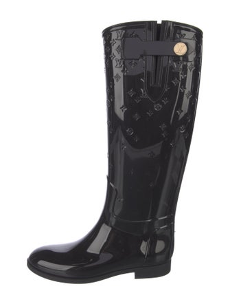 Louis Vuitton LV Monogram Rubber Rain Boots