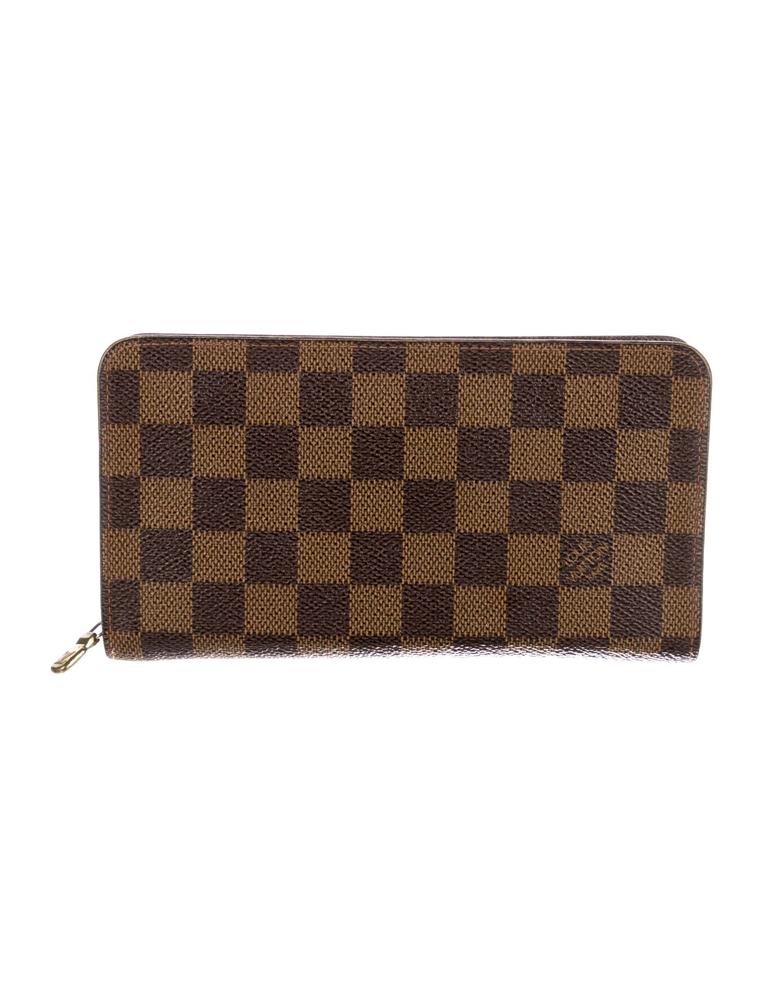 Louis Vuitton 2002 Damier Ebene Pattern Continental Wallet