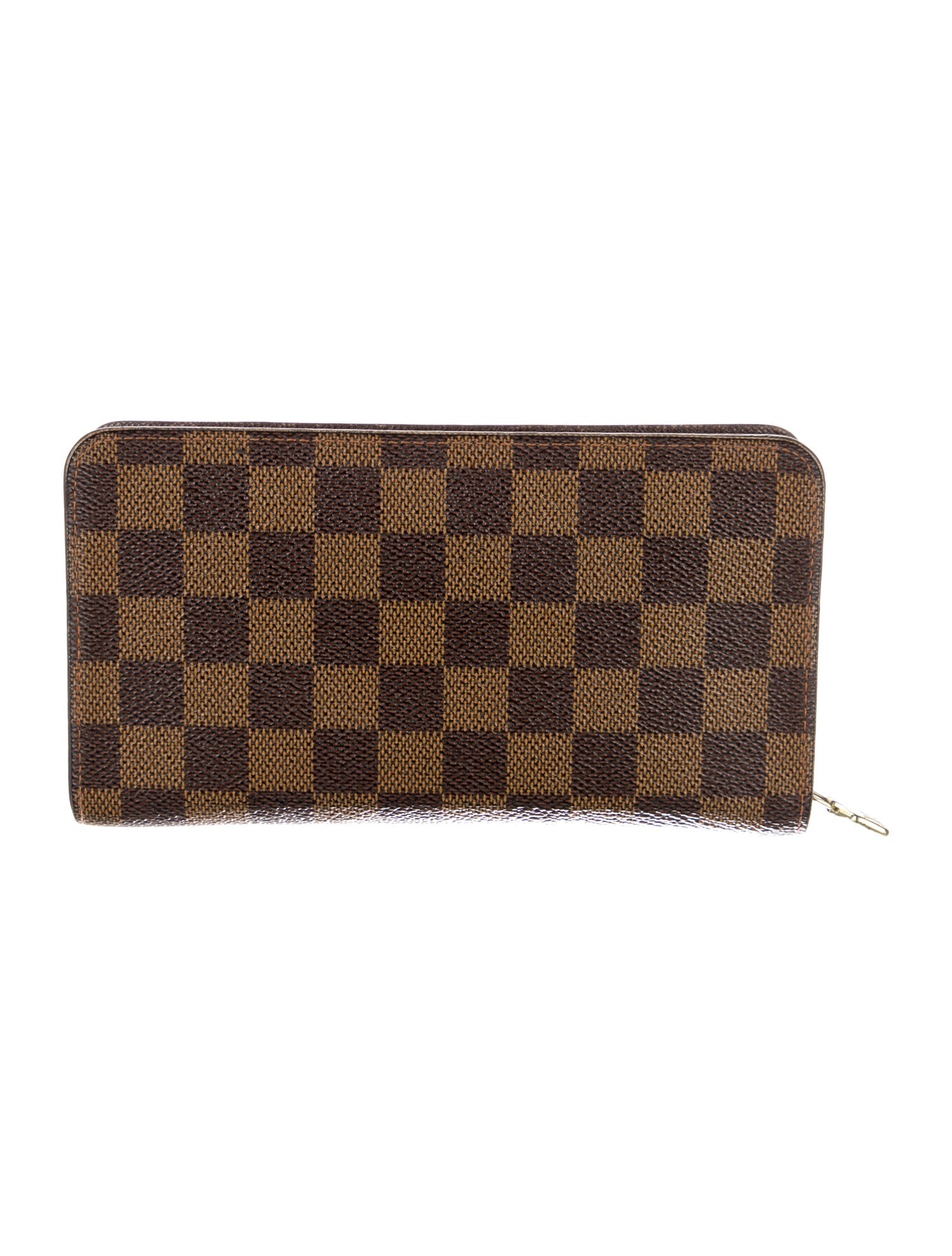 Louis Vuitton 2002 Damier Ebene Pattern Continental Wallet