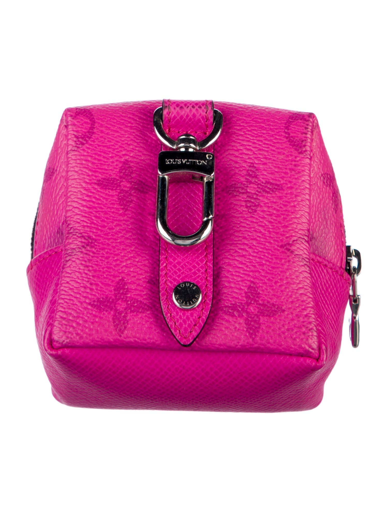 Louis Vuitton 2021 Monogram Taïgarama Cube Pouch Keychain
